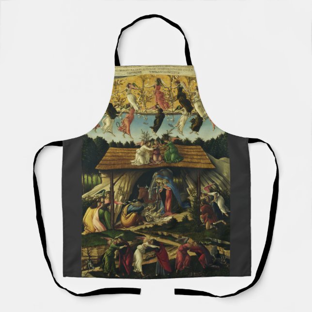 Mystic Nativity by Sandro Botticelli  Apron (Front)