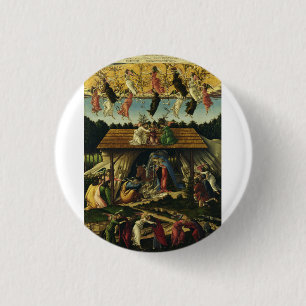 Mystic Nativity by Sandro Botticelli Button