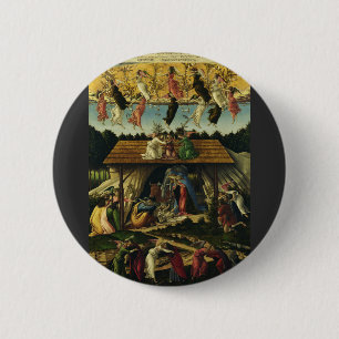 Mystic Nativity by Sandro Botticelli Button