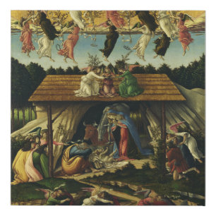Mystic Nativity by Sandro Botticelli Faux Canvas Print
