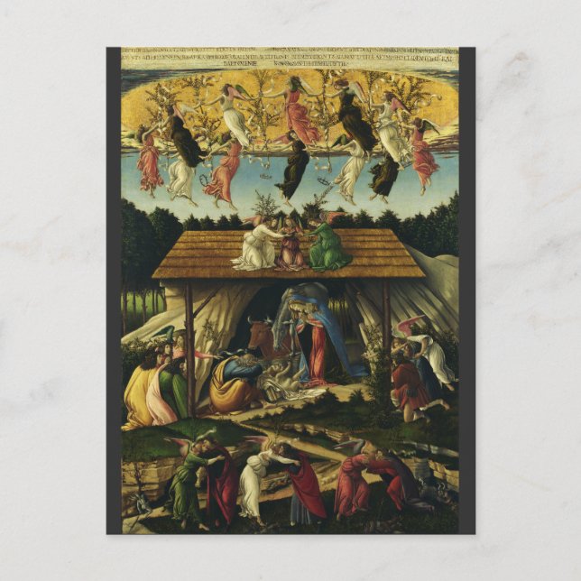 Mystic Nativity by Sandro Botticelli  Postcard (Front)