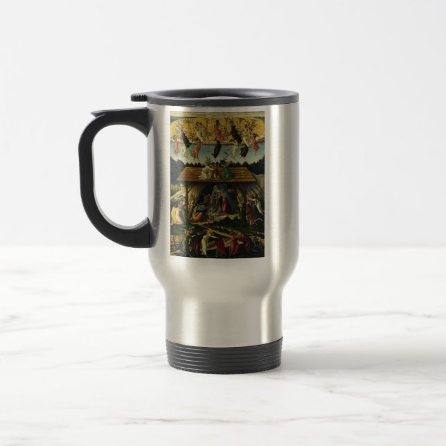 Mystic Nativity by Sandro Botticelli  Travel Mug (Left)