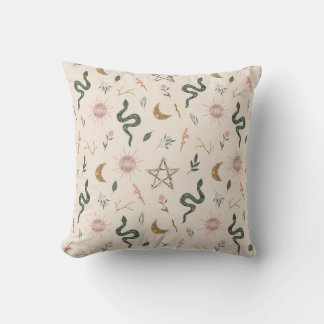 Mystic Nature Harmony Throw Pillow