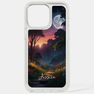 Mystic Nature Personalize Name iPhone 15 Pro Max Case