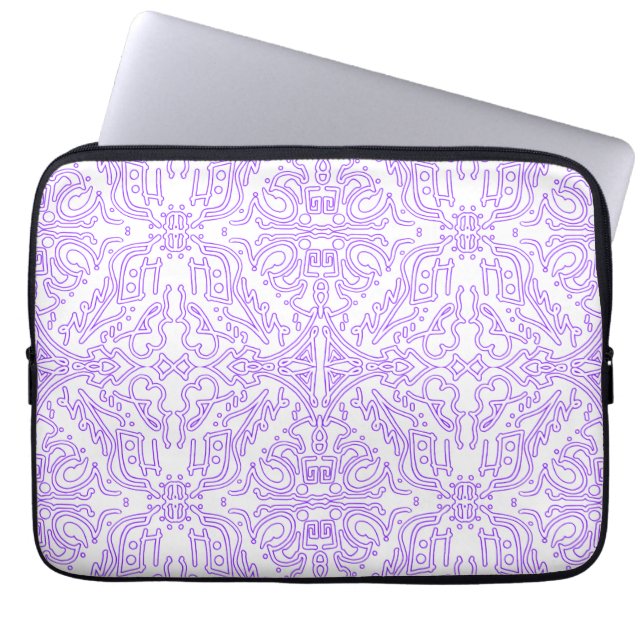 Mystic Nebula Lilac Laptop Sleeve (Front)