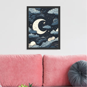 Mystic Night Sky Canvas Print