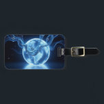 Mystic Orb Luggage Tag<br><div class="desc">Embark on your travels with the power of ancient mysticism at your side. This captivating luggage tag features a mesmerizing blue energy orb surrounded by ethereal lightning and cosmic forces. The swirling electric blues and deep celestial tones create an otherworldly design that stands out on any baggage carousel. Whether you're...</div>