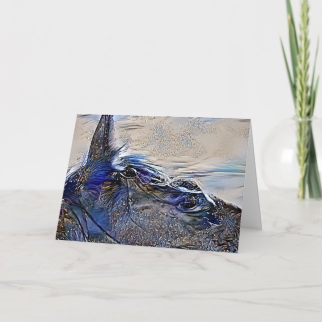 Mystic Painted Horse Head Art Card (Front)