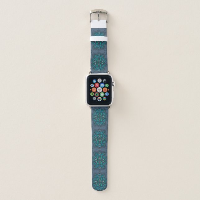 Mystic Peacock Feathers  Apple Watch Band (Front)