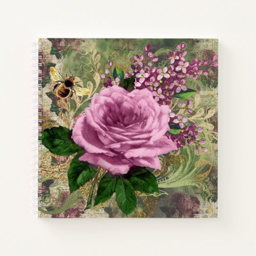 Mystic Pink Rose Notebook