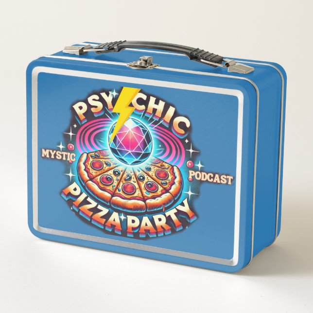 Mystic Pizza Party Podcast Metal Lunchbox (Front)