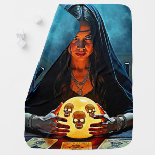 Mystic Psychic Fortune Teller Design Baby Blanket
