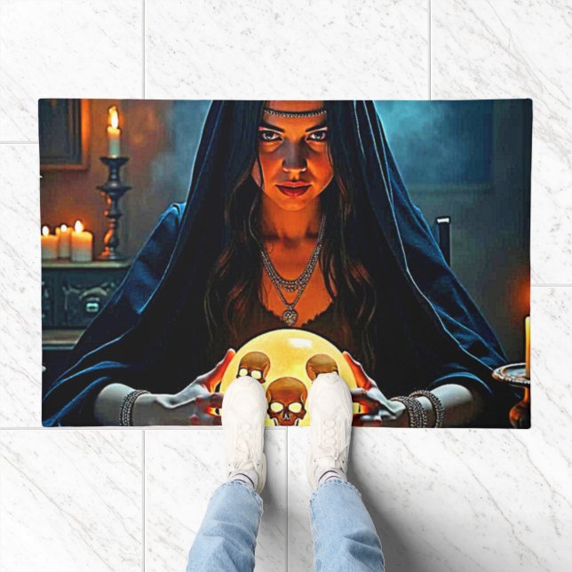Mystic Psychic Fortune Teller Design Doormat (Indoor)