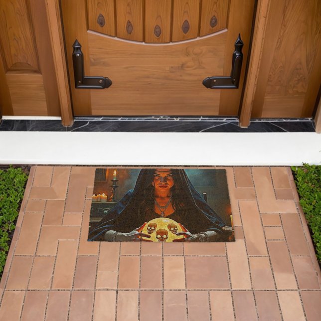 Mystic Psychic Fortune Teller Design Fiber Doormat (Insitu (Outdoor))