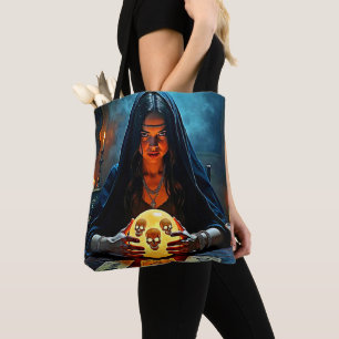 Mystic Psychic Fortune Teller Design Tote Bag