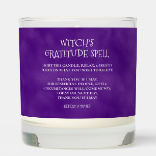Mystic Purple Fog Witch's Gratitude Spell Scented Candle