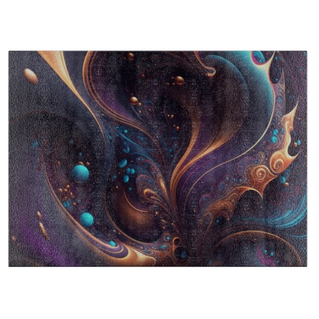 Mystic Purple Swirl Cutting Board (Front)