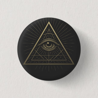 Mystic Pyramid — Eye of Providence Emblem Button