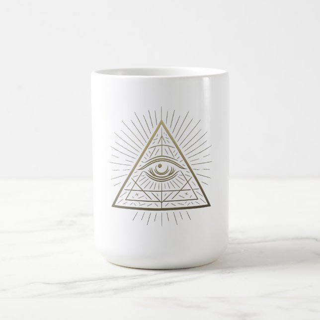 Mystic Pyramid — Eye of Providence Emblem Coffee Mug (Center)