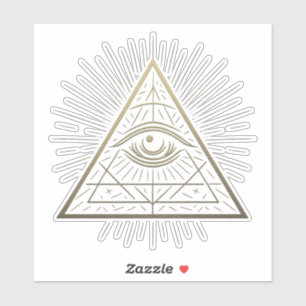 Mystic Pyramid — Eye of Providence Emblem Sticker