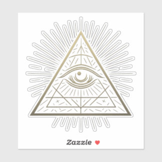 Mystic Pyramid — Eye of Providence Emblem Sticker