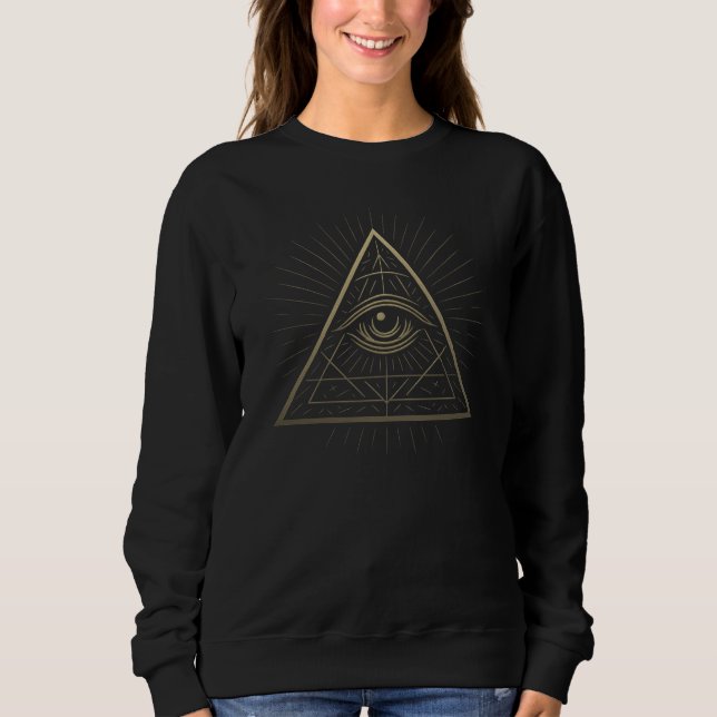 Mystic Pyramid — Eye of Providence Emblem Sweatshirt (Front)