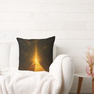 Mystic Pyramids Energy Throw Pillow