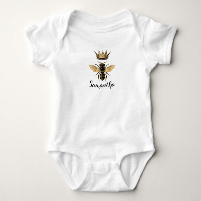 Mystic Queen Bee Baby Bodysuit (Front)