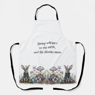 Mystic Rabbit with Mushrooms  Apron