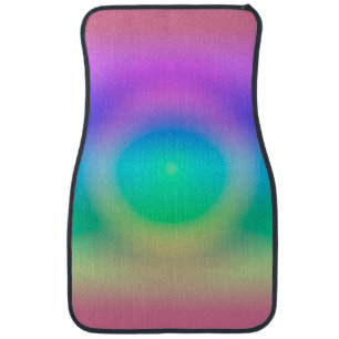 Mystic Rainbow Eye Ombre Car Floor Mat