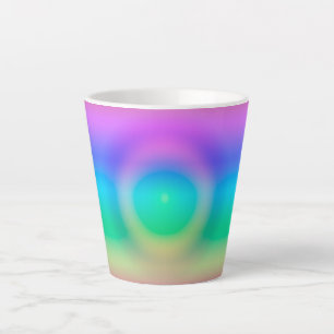 Mystic Rainbow Eye Ombre Latte Mug
