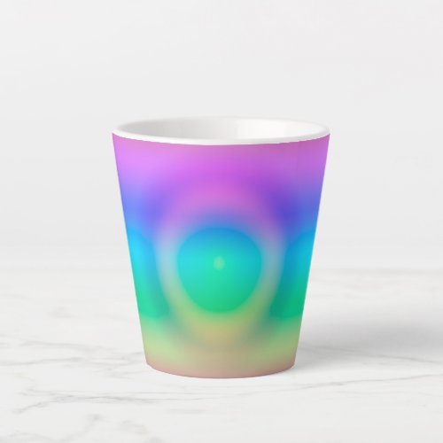 Mystic Rainbow Eye Ombre  Latte Mug