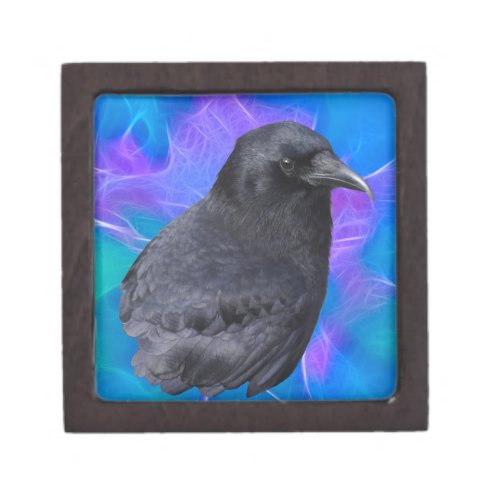 Mystic Raven Portrait Celtic Pagan Art Keepsake Box