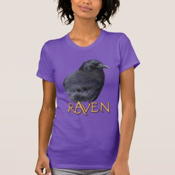 Mystic Raven Portrait Celtic Pagan Art T-shirt by RavenSpiritPrints at Zazzle