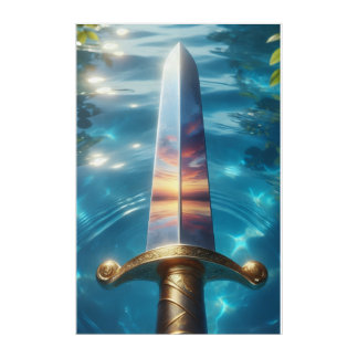 Mystic Reflection of the Fantasy Sword Art Print