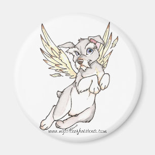 Mystic Reflections Flying Dog Magnet