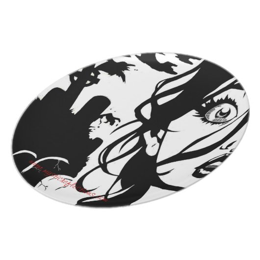 Mystic Reflections "They're Coming" CollectorPlate Plate (Left Side)