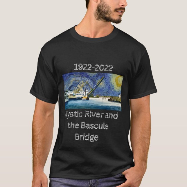 Mystic River Bascule Bridge T-Shirt (Front)