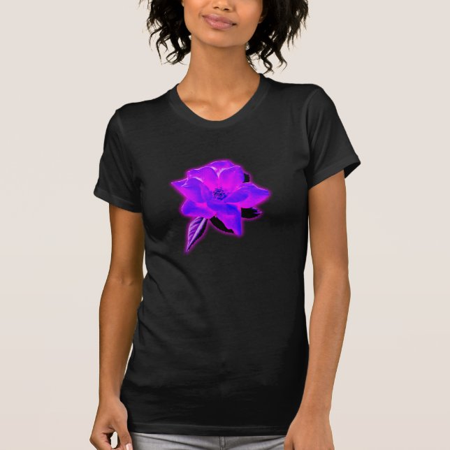 Mystic rose purple neon glow T-Shirt (Front)