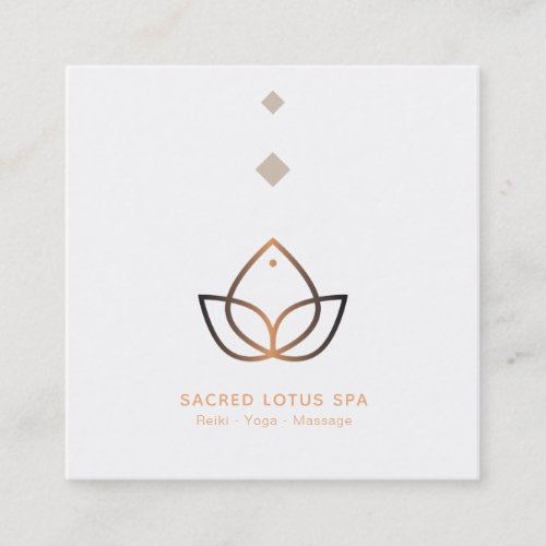  Mystic Shaman Sacred Geometry Alchemy Lotus Square Business Card