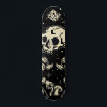 Mystic skull & mushroom skateboard<br><div class="desc">A mysterious magical and unreal design</div>