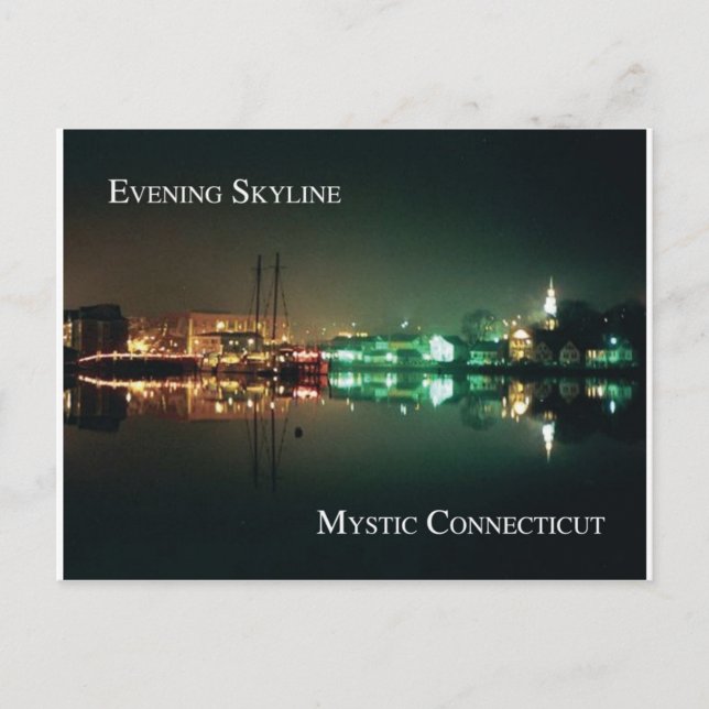 Mystic  Skyline Postcard (Front)