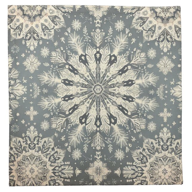 Mystic Snow Cotton Napkins (set of 4) (Front)