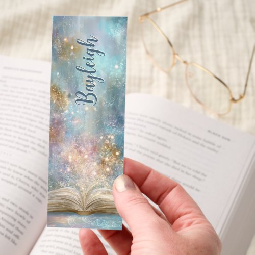Pretty Bookmarks 12 Mystic Spells Open Book Personalized Bookmarks