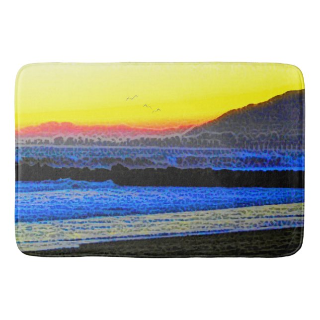 Mystic Sunset Bath Mat (Front)