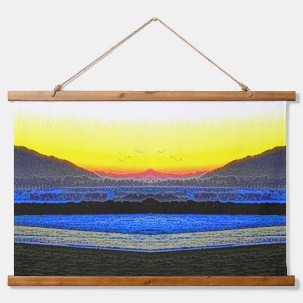 Mystic Sunset Double Vision Hanging Tapestry