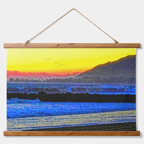 Mystic Sunset Hanging Tapestry