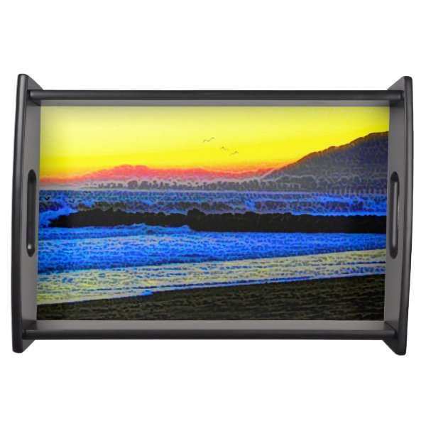 Mystic Sunset Serving Tray