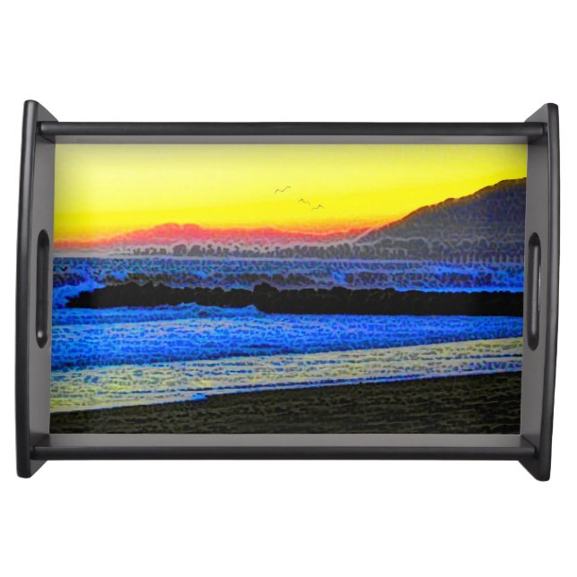 Mystic Sunset  Serving Tray (Front)