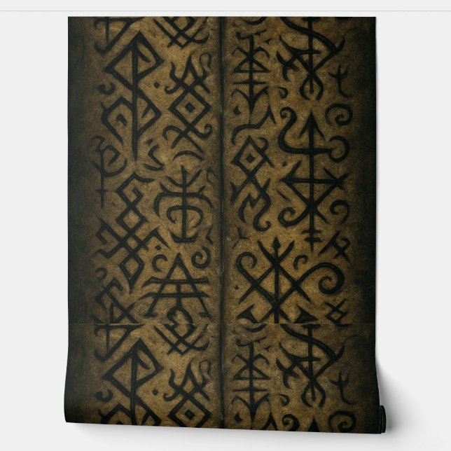 Mystic Symbols & Dark Occult Art wallpaper Wallpaper (Unrolling)